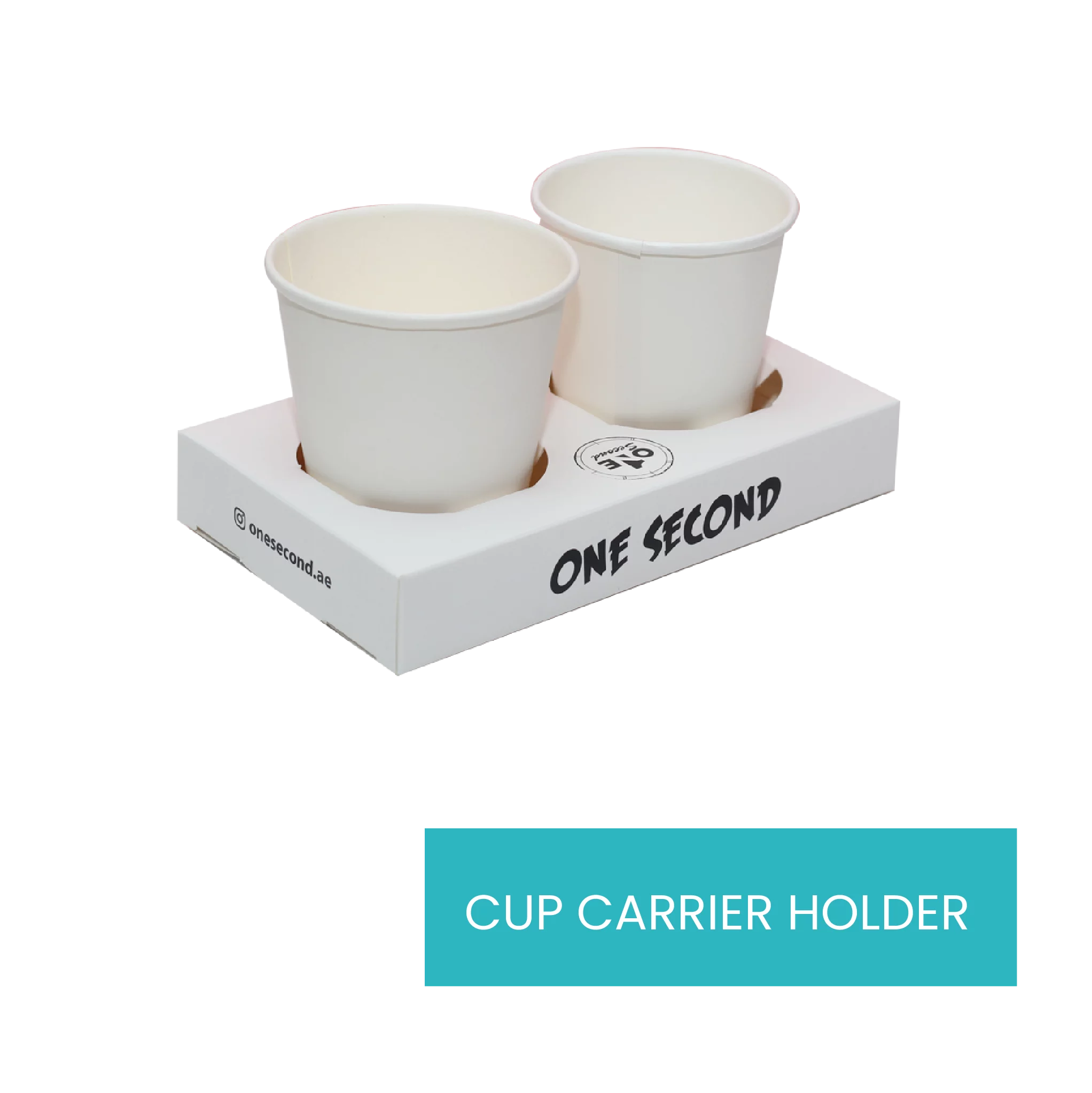 2 Cup Drink Carrier, Kraft Paperboard Handled Drink Carriers To Go Coffee Cup Holder, For Hot and Cold Cup Carrier, Takeout, Cafe and Restaurant Food Service Delivery (20 Pack)