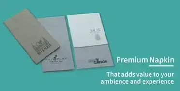 Personalized/customized premium napkins with logo