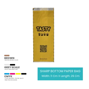 Sharp Bottom Disposable Paper Bags