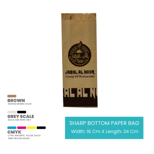 Sharp Bottom Disposable Paper Bags