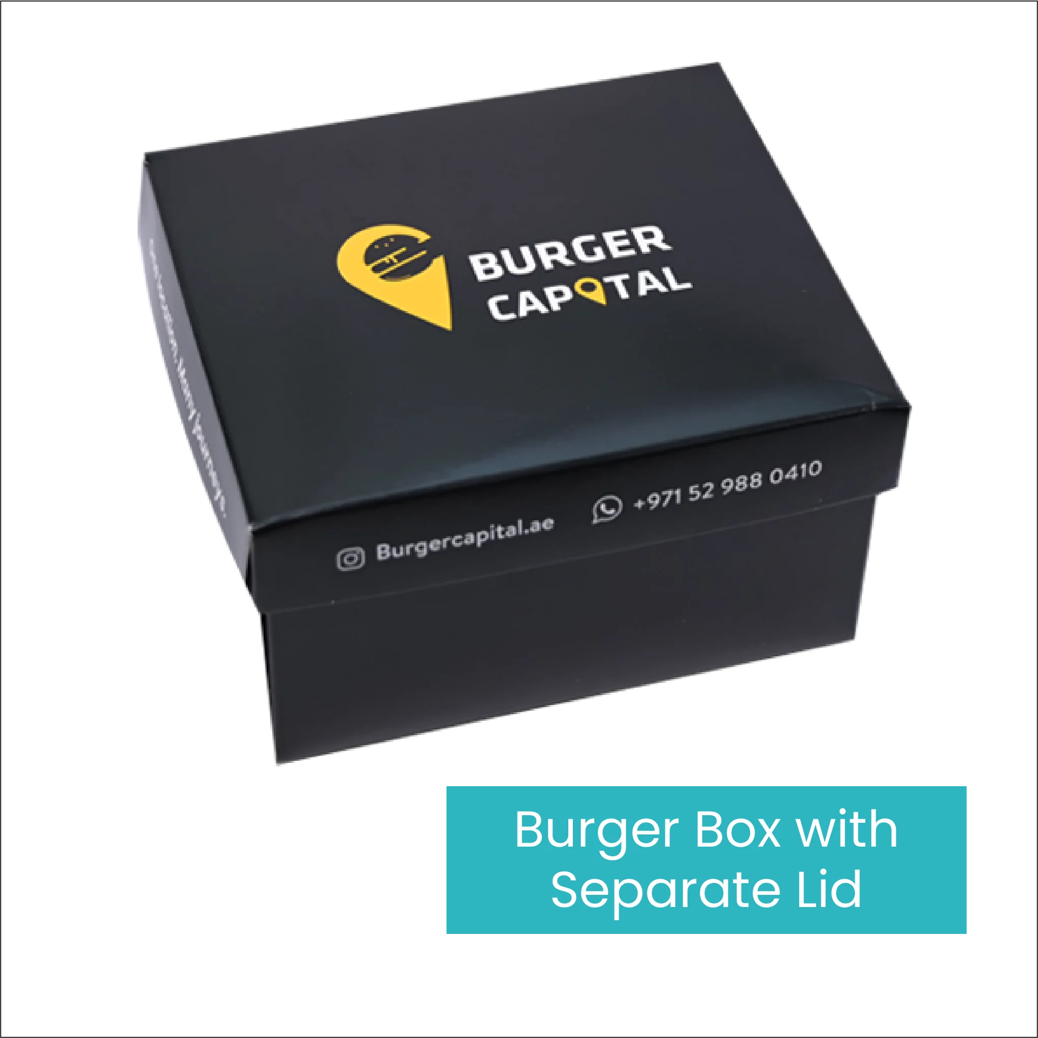 Burger box with lid 01