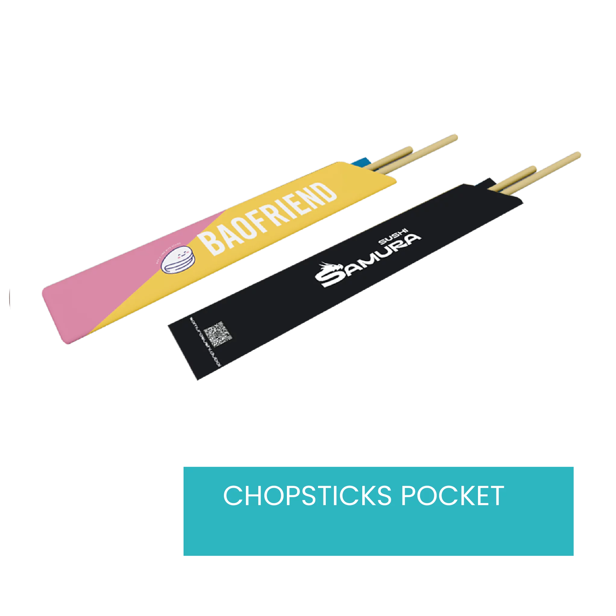 Premium Bamboo Chopstick (set of 1) with Pouch