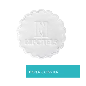 Disposable Paper Coasters With Customize Branding (Set of 100) - Use and Throw Reversible Paper Coasters-Perfect for Bar, Hotel, Restaurant Purpose & Parties