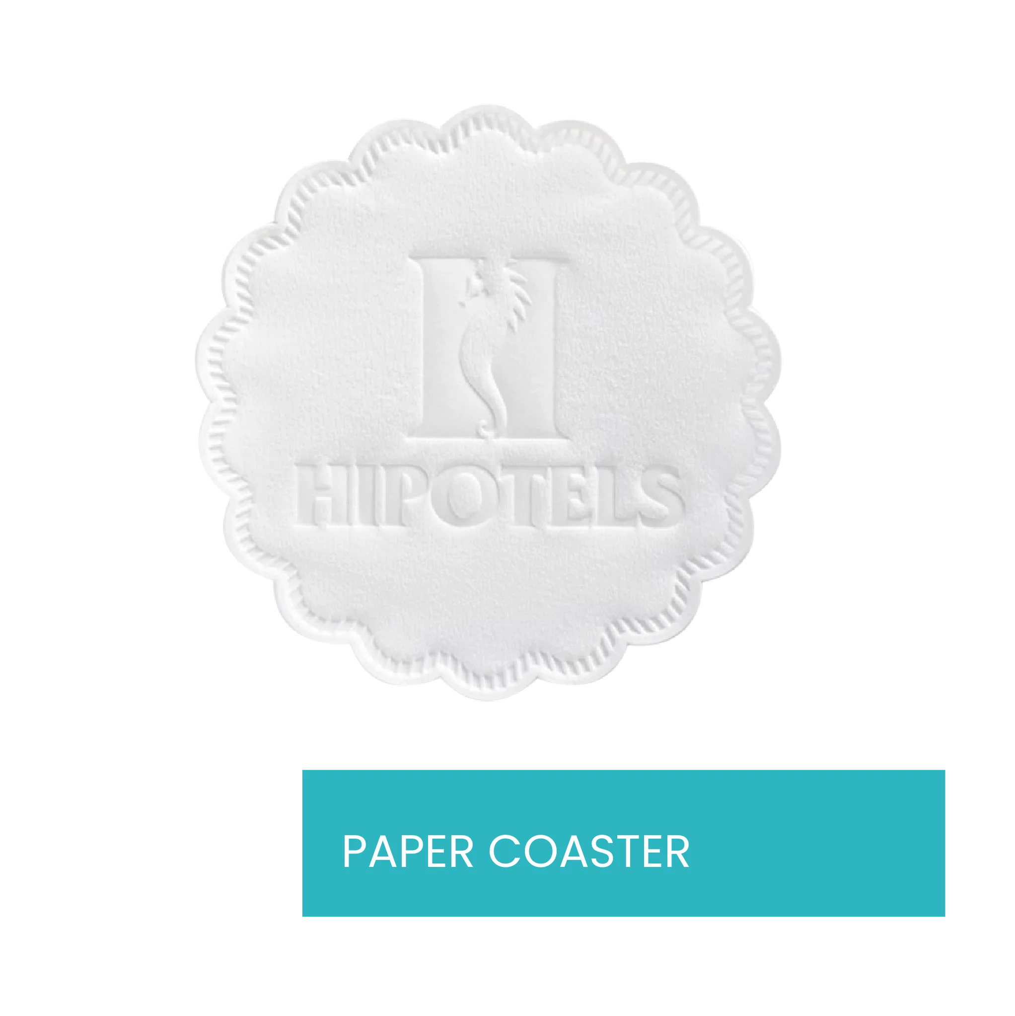 Disposable Paper Coasters With Customize Branding (Set of 100) - Use and Throw Reversible Paper Coasters-Perfect for Bar, Hotel, Restaurant Purpose & Parties